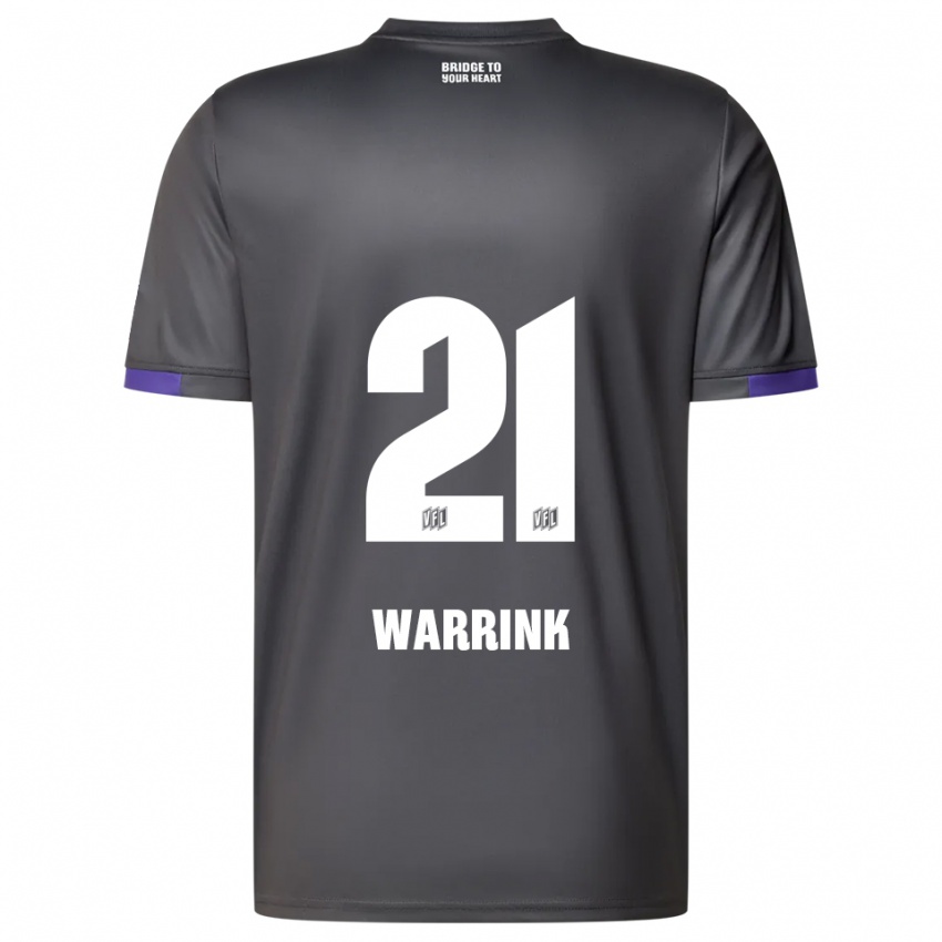 ילדים Marko Warrink #21 אפור סגול הרחק ג'רזי 2025/26 חולצה קצרה