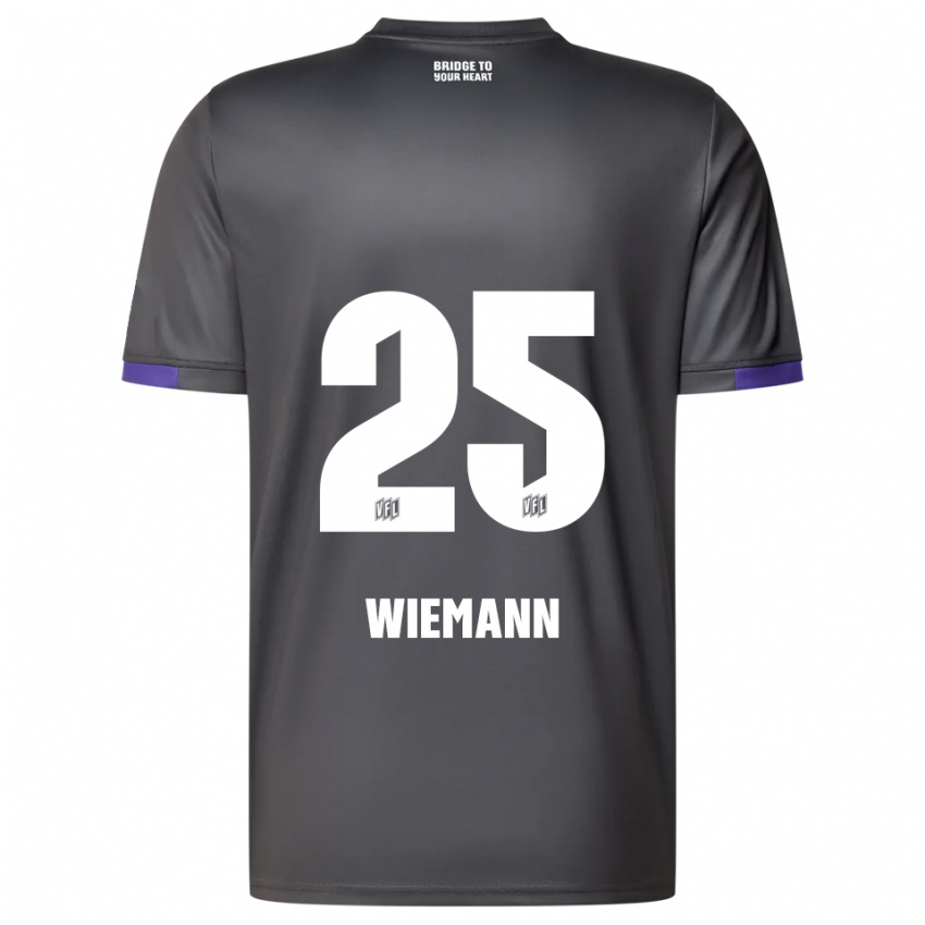 ילדים ניקלאס וימן #25 אפור סגול הרחק ג'רזי 2025/26 חולצה קצרה