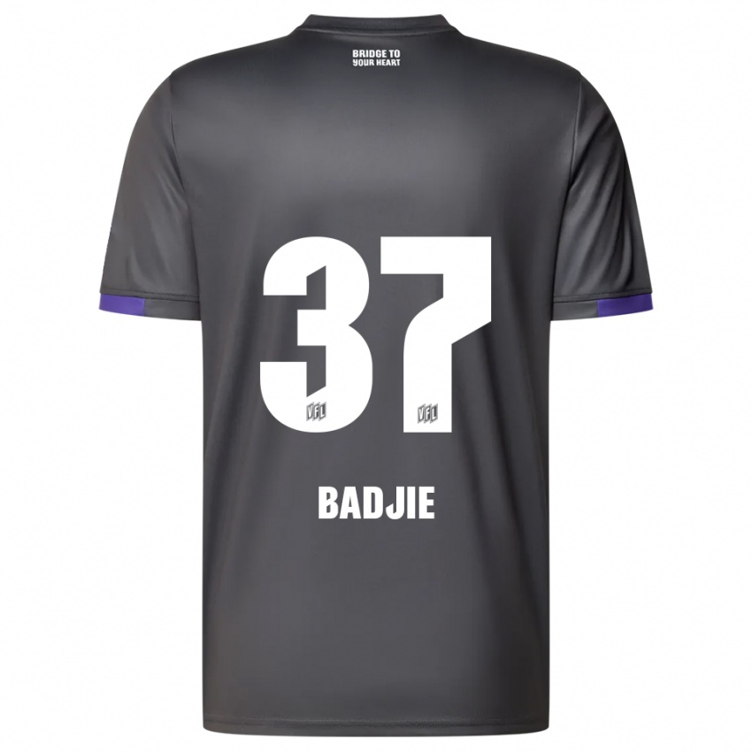 ילדים Ismail Badjie #37 אפור סגול הרחק ג'רזי 2025/26 חולצה קצרה
