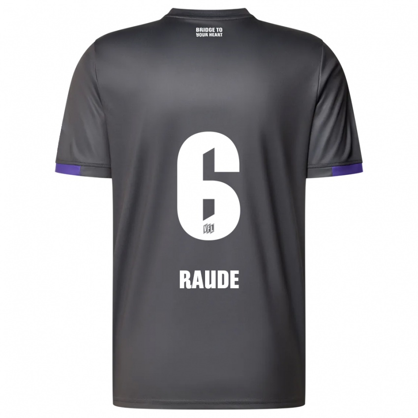 ילדים סוון ראוד #6 אפור סגול הרחק ג'רזי 2025/26 חולצה קצרה