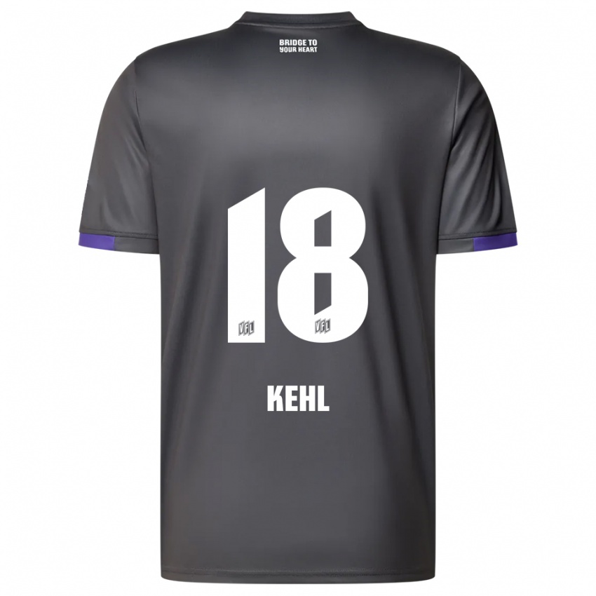 ילדים לארס קל #18 אפור סגול הרחק ג'רזי 2025/26 חולצה קצרה