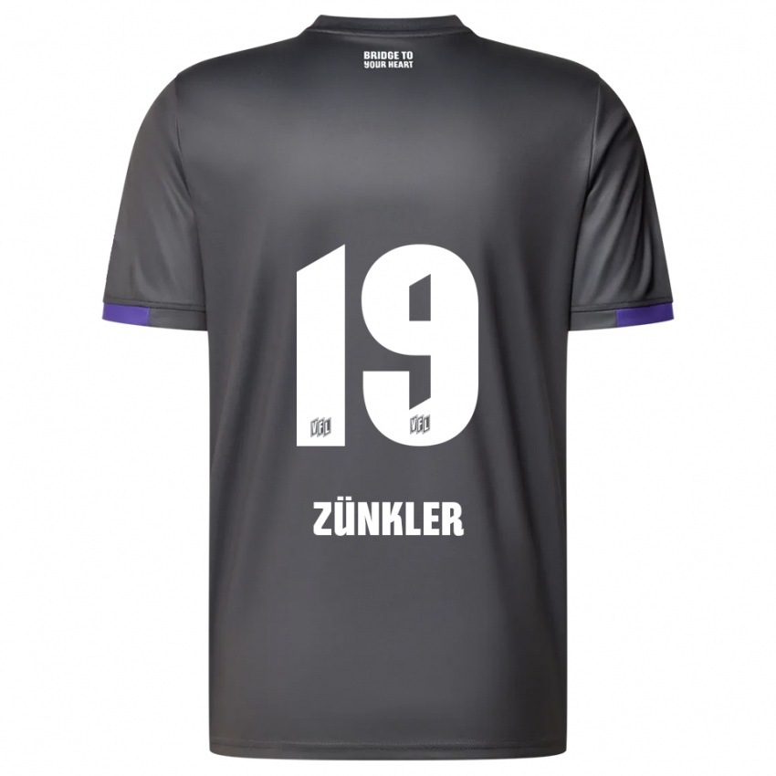 ילדים Bernd Zünkler #19 אפור סגול הרחק ג'רזי 2025/26 חולצה קצרה