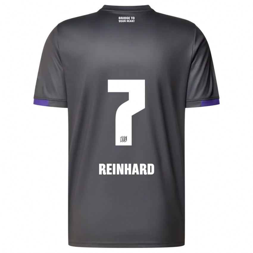 ילדים טארו ריינהרד #7 אפור סגול הרחק ג'רזי 2025/26 חולצה קצרה