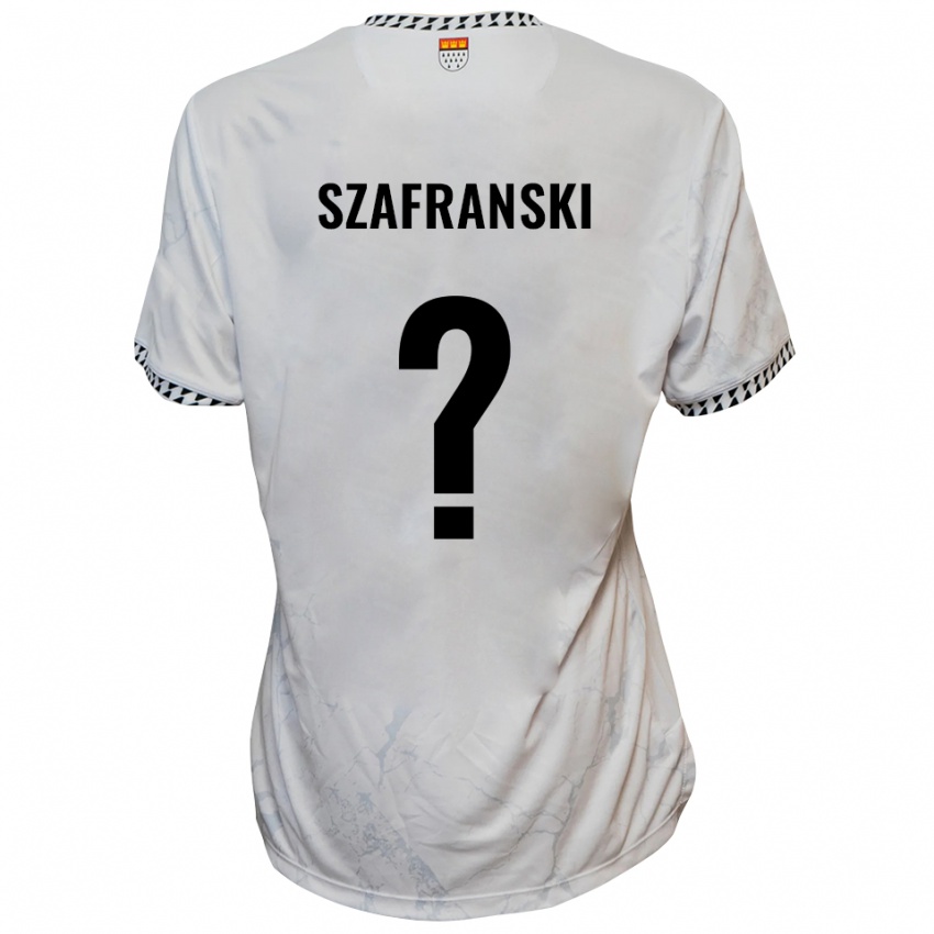 ילדים Svenja Szafranski #0 לבן שחור הרחק ג'רזי 2025/26 חולצה קצרה