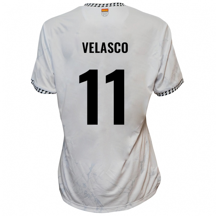 ילדים רובין ולאסקו #11 לבן שחור הרחק ג'רזי 2025/26 חולצה קצרה