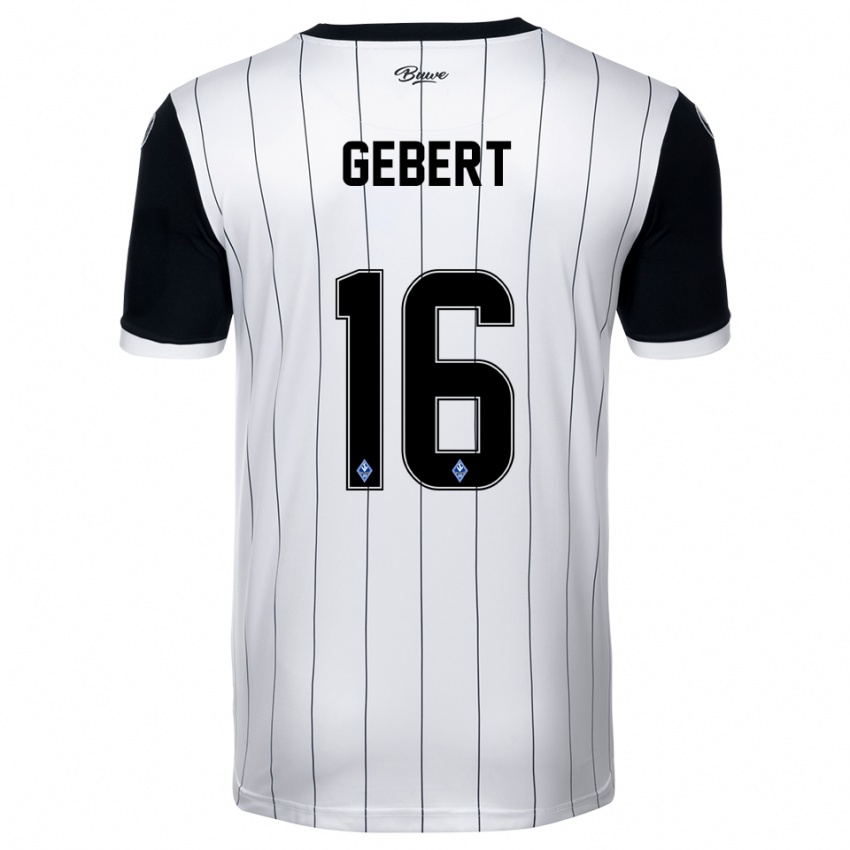 ילדים נביו מקסימיליאן גברט #16 לבן שחור הרחק ג'רזי 2025/26 חולצה קצרה