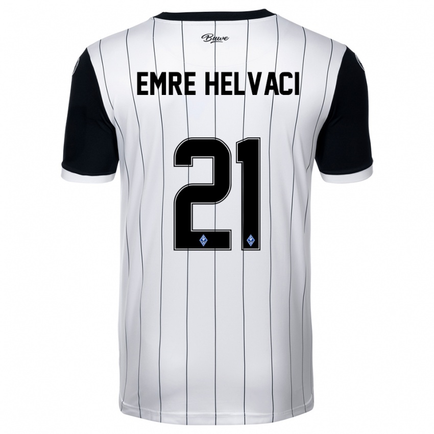 ילדים פארוק אמר הלוואצי #21 לבן שחור הרחק ג'רזי 2025/26 חולצה קצרה