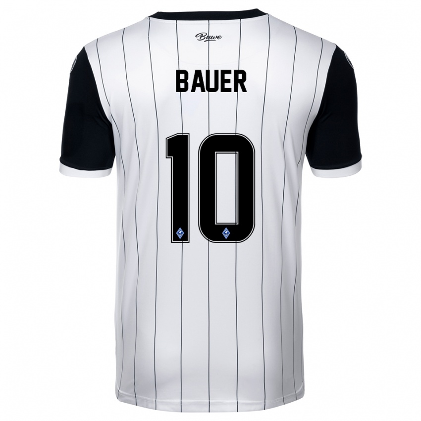 ילדים מילו באואר #10 לבן שחור הרחק ג'רזי 2025/26 חולצה קצרה