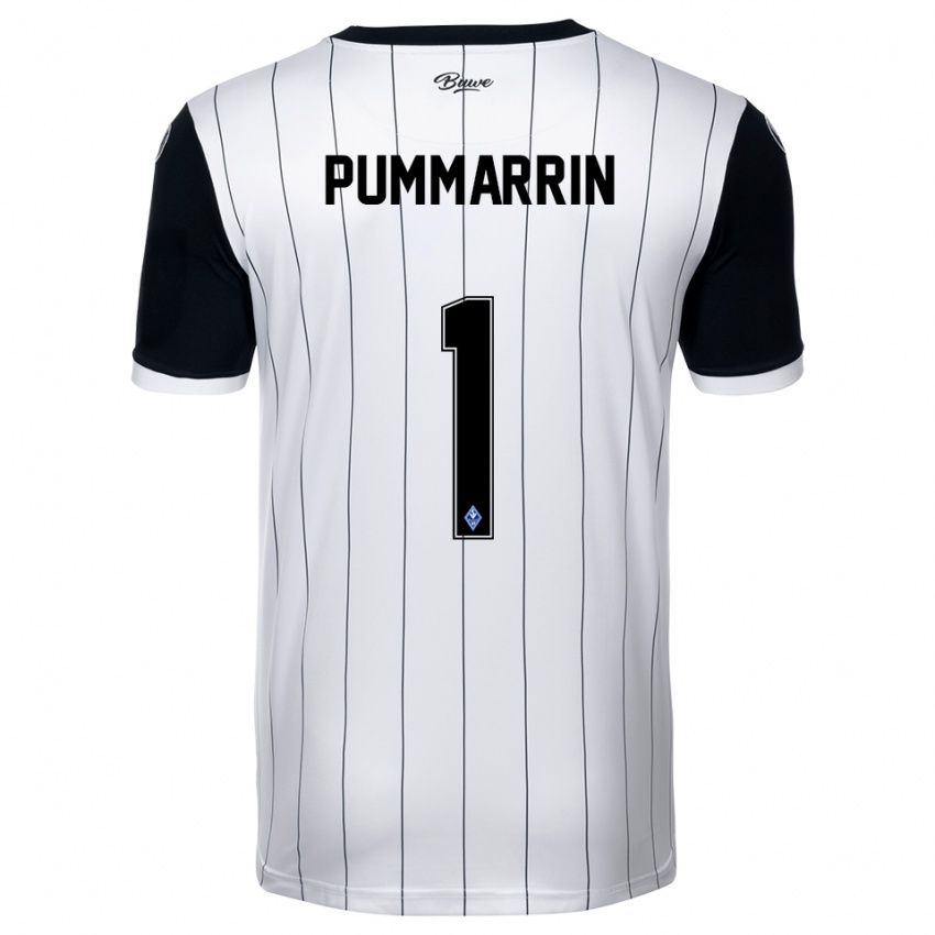 ילדים Kritsana Pummarrin #1 לבן שחור הרחק ג'רזי 2025/26 חולצה קצרה