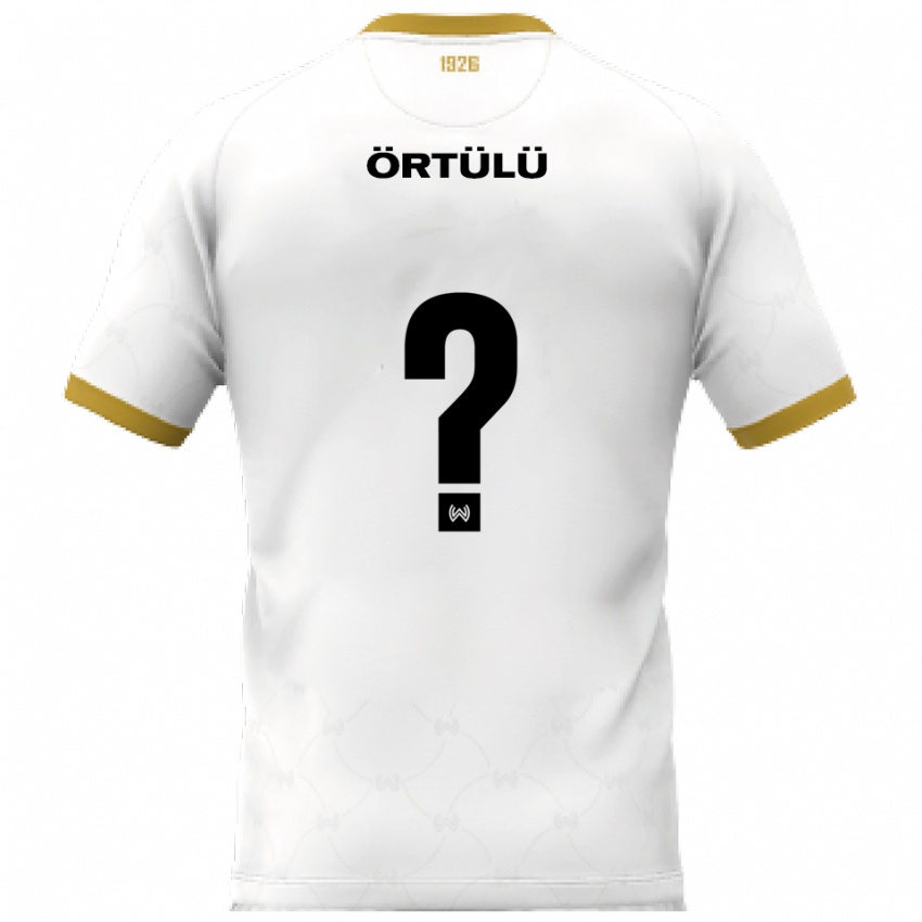 ילדים Mikail Örtülü #0 לבן זהב הרחק ג'רזי 2025/26 חולצה קצרה