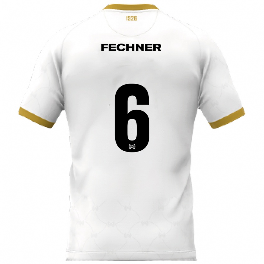 ילדים ג׳ינו פכנר #6 לבן זהב הרחק ג'רזי 2025/26 חולצה קצרה