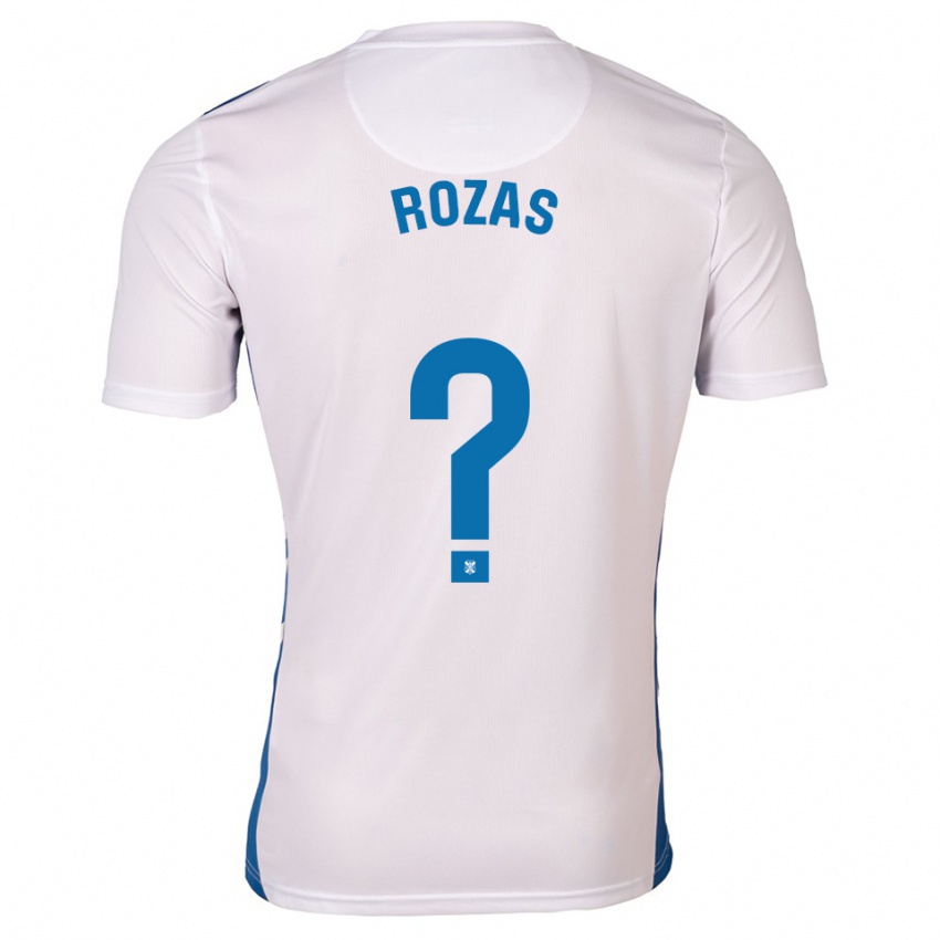 גברים Samuel Rozas #0 לבן כחול ג'רזי ביתית 2025/26 חולצה קצרה