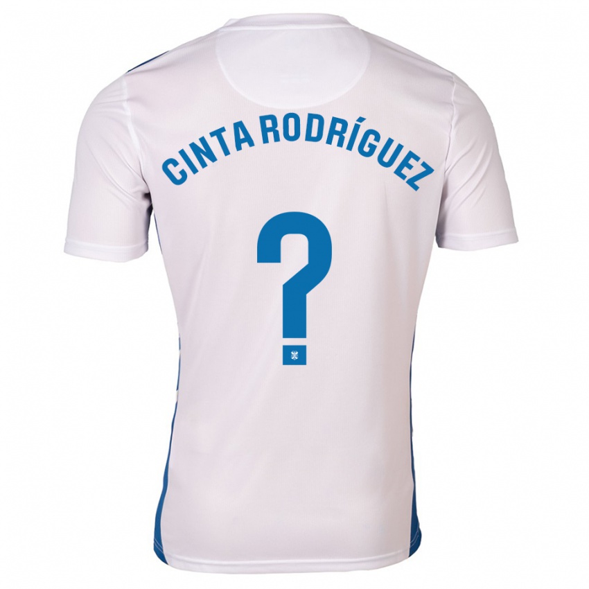 גברים Cinta Del Mar Rodríguez Costa #0 לבן כחול ג'רזי ביתית 2025/26 חולצה קצרה