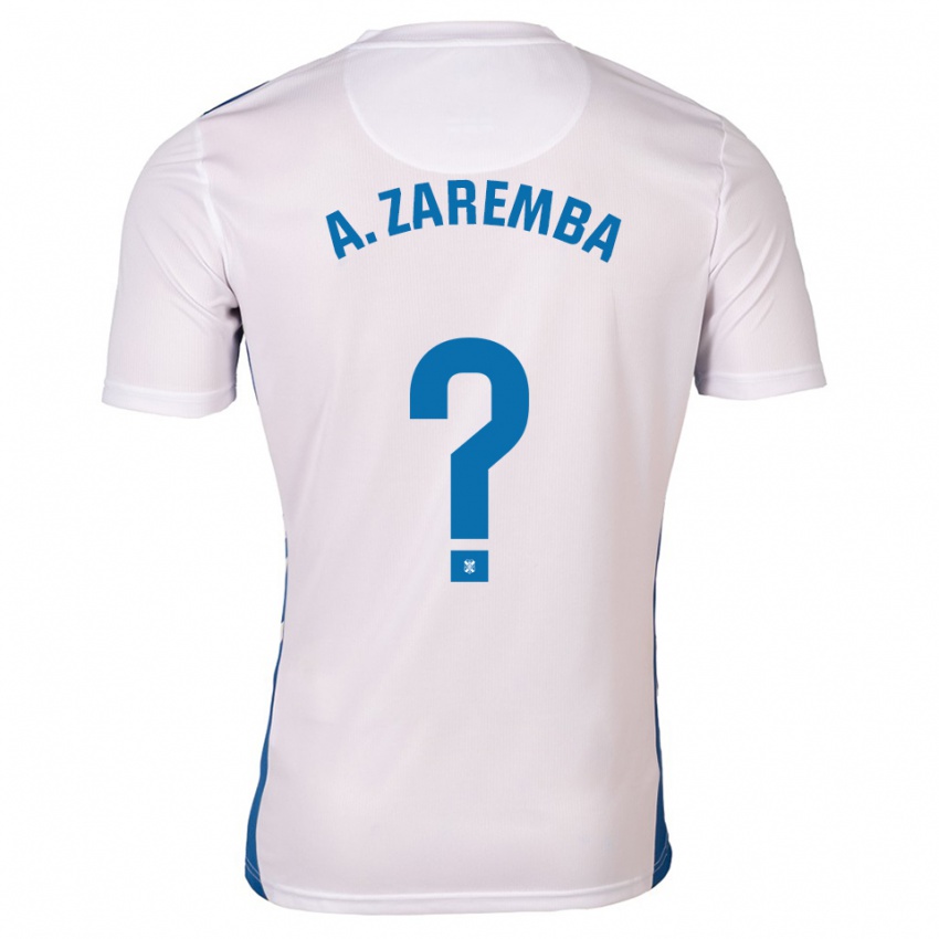 גברים אלכסנדרה זרמבה #0 לבן כחול ג'רזי ביתית 2025/26 חולצה קצרה