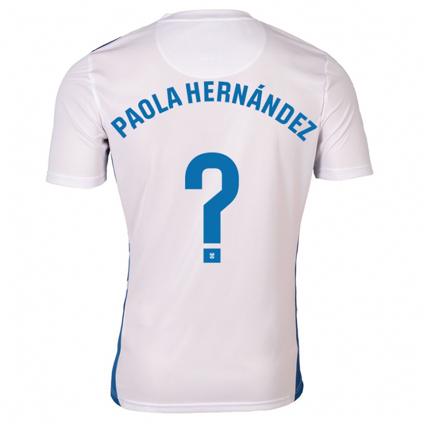 גברים פאולה הרננדס #0 לבן כחול ג'רזי ביתית 2025/26 חולצה קצרה