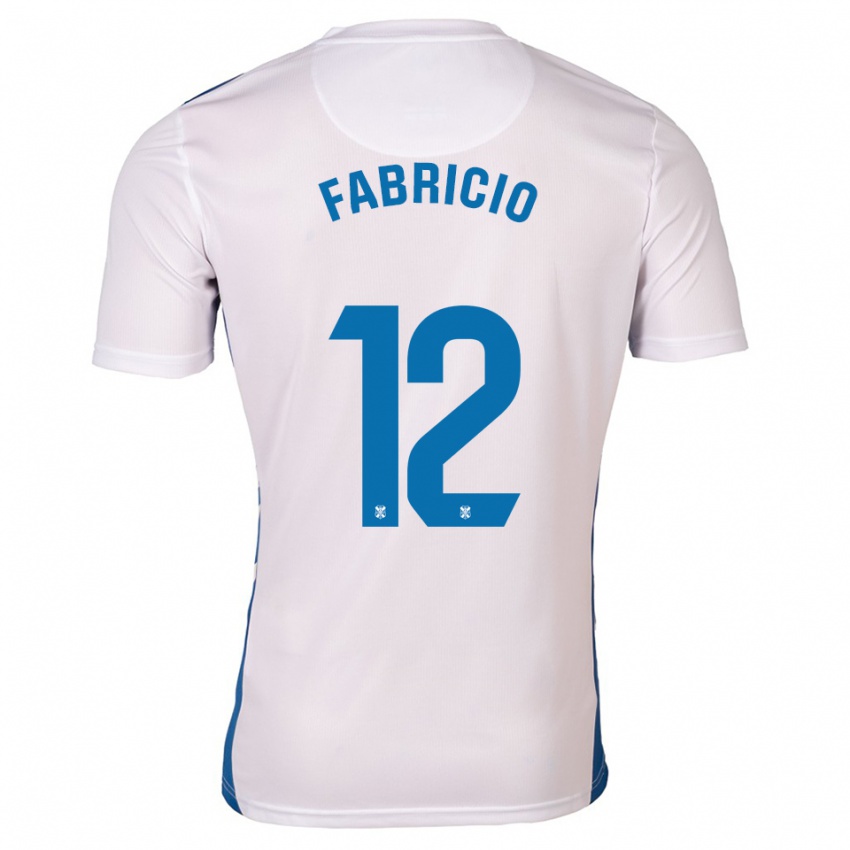 גברים פבריסיו #12 לבן כחול ג'רזי ביתית 2025/26 חולצה קצרה