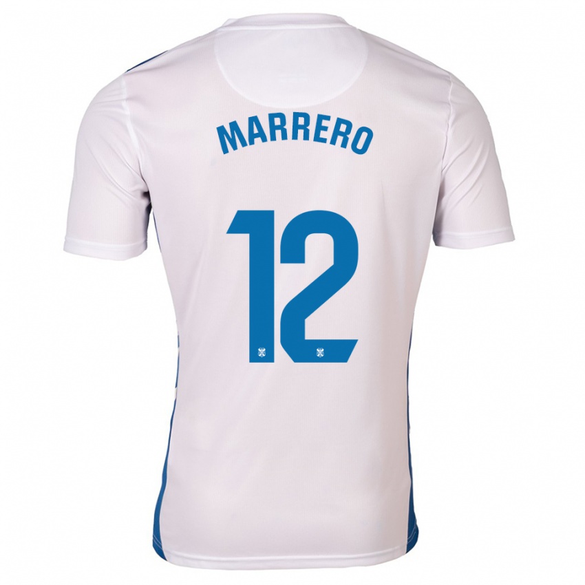 גברים Marcos Marrero #12 לבן כחול ג'רזי ביתית 2025/26 חולצה קצרה