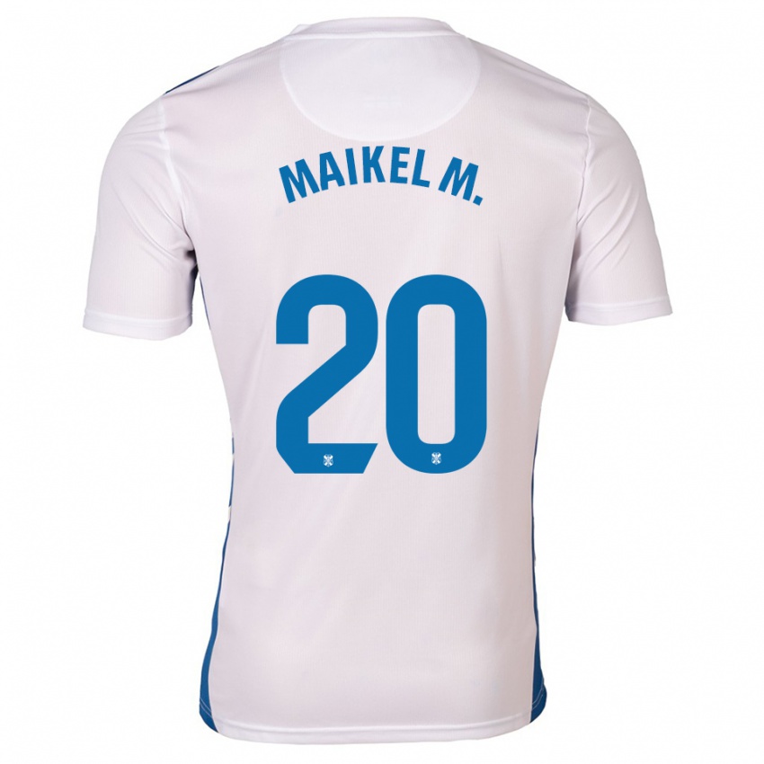 גברים מייקל מסה #20 לבן כחול ג'רזי ביתית 2025/26 חולצה קצרה