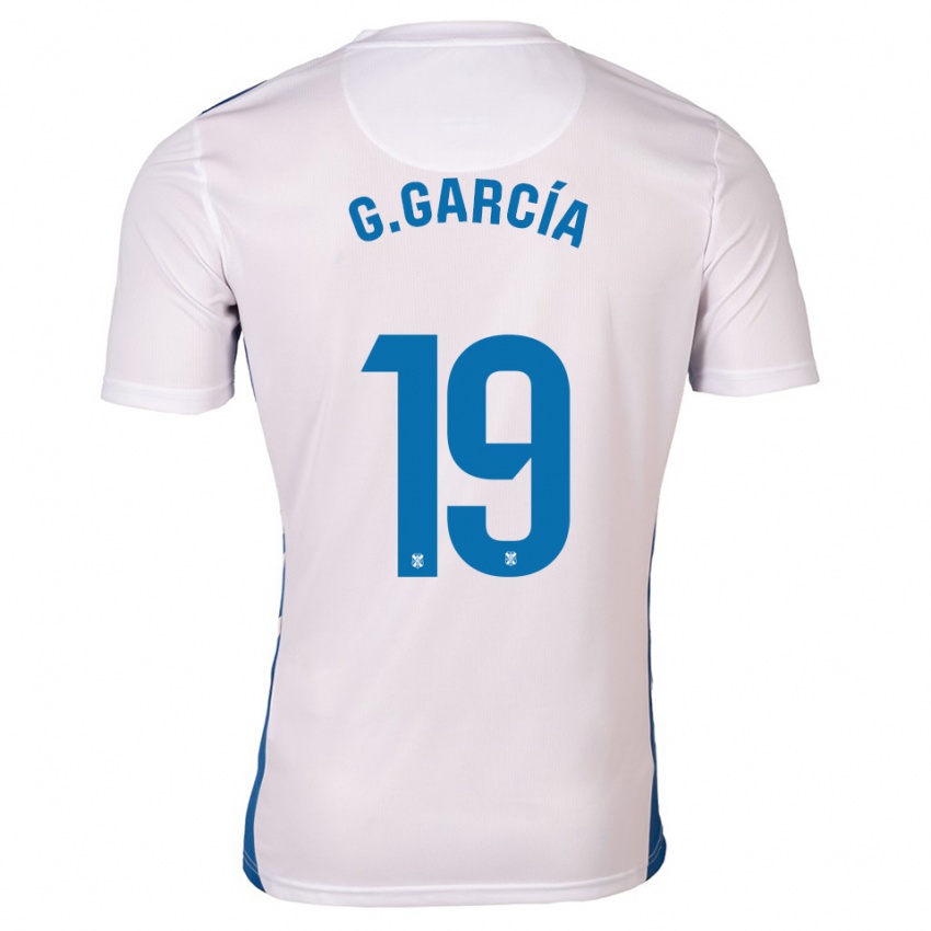 גברים ג׳ובאני גרסיה רודריגז #19 לבן כחול ג'רזי ביתית 2025/26 חולצה קצרה