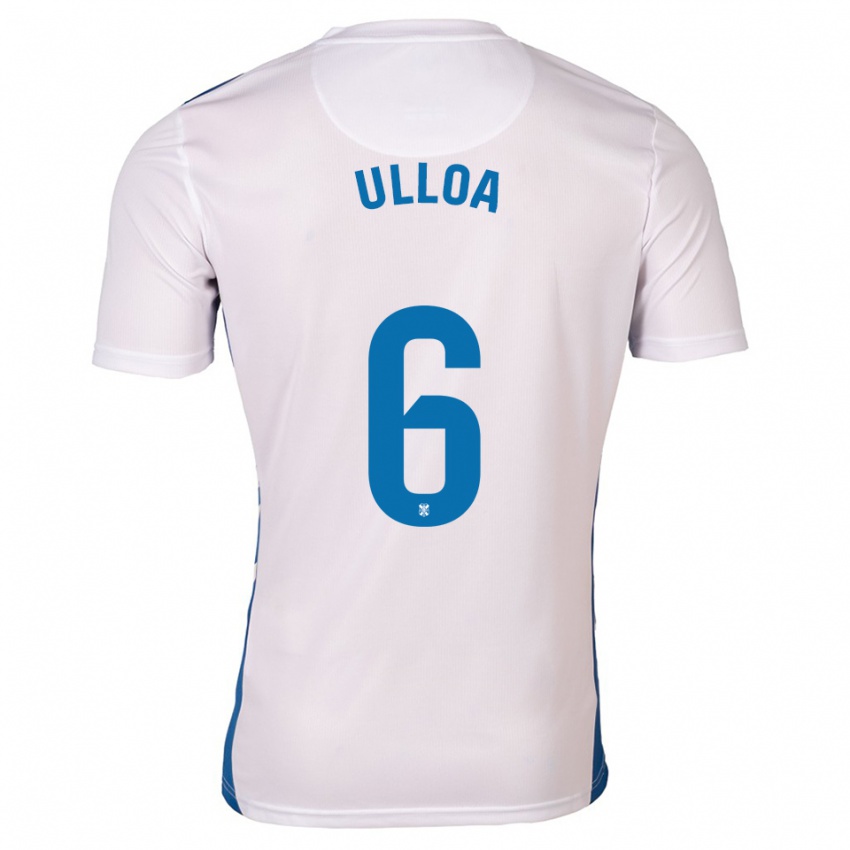 גברים Alberto Ulloa #6 לבן כחול ג'רזי ביתית 2025/26 חולצה קצרה