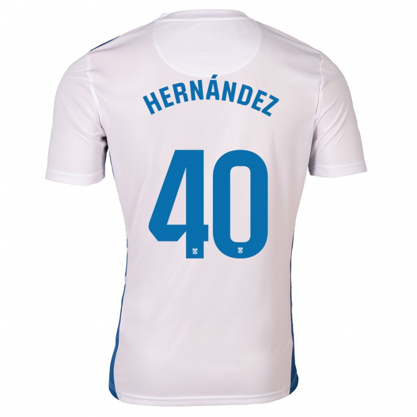 גברים Christian Hernández #40 לבן כחול ג'רזי ביתית 2025/26 חולצה קצרה