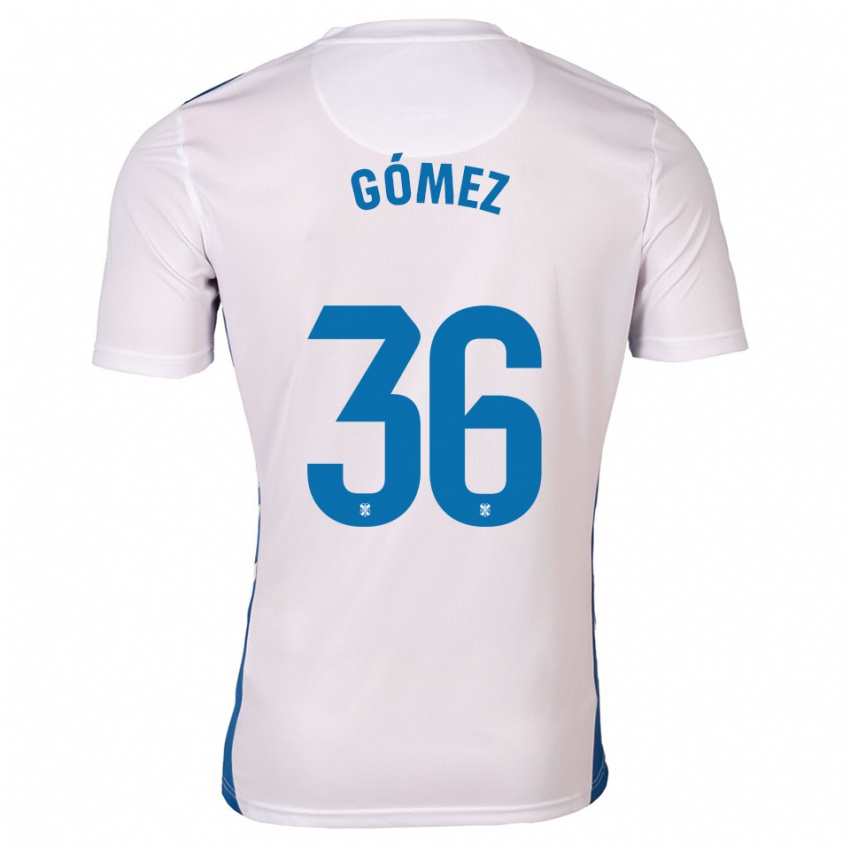 גברים Yerover Gómez #36 לבן כחול ג'רזי ביתית 2025/26 חולצה קצרה