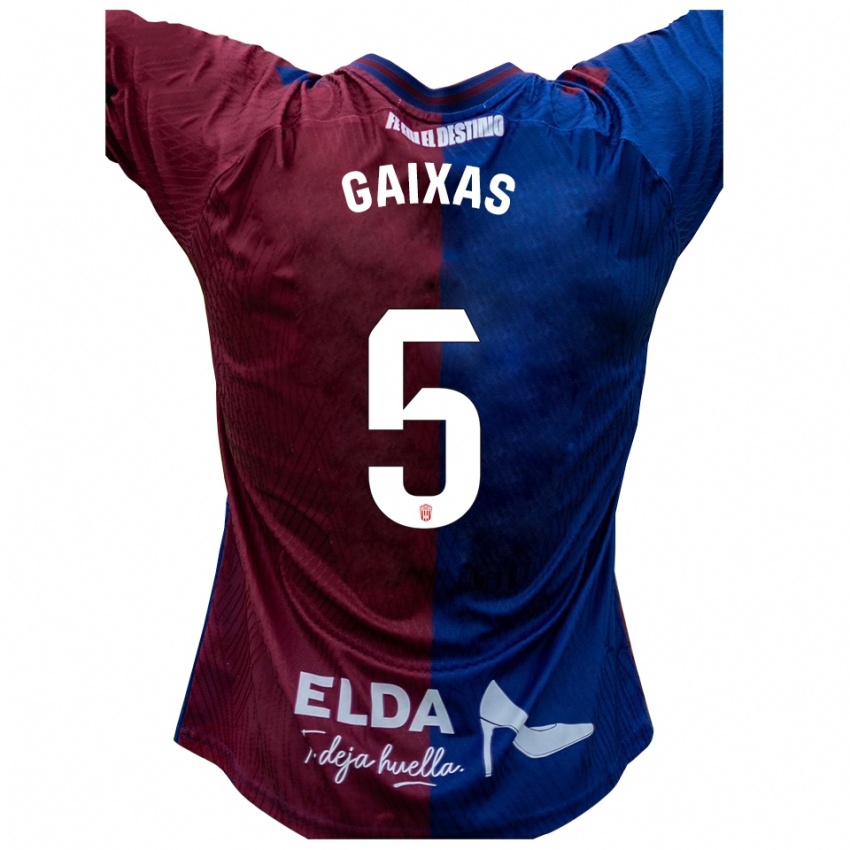 גברים Arnau Gaixas #5 כחול אדום ג'רזי ביתית 2025/26 חולצה קצרה