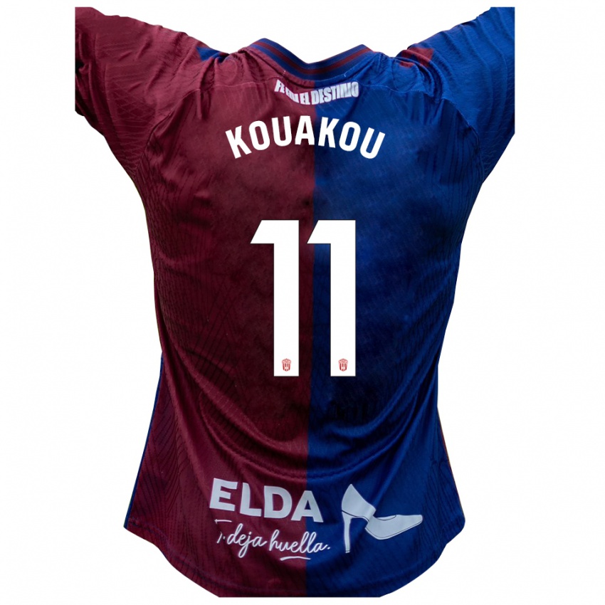 גברים Koffi Kouakou #11 כחול אדום ג'רזי ביתית 2025/26 חולצה קצרה