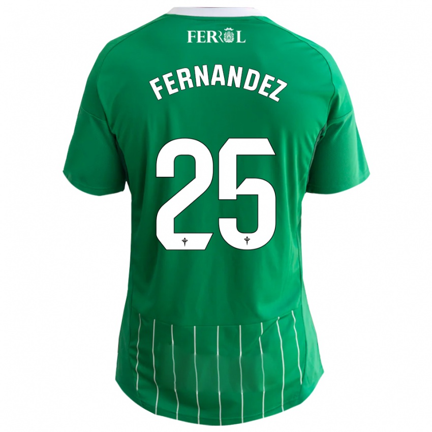 גברים סזאר פרננדס #25 ירוק לבן ג'רזי ביתית 2025/26 חולצה קצרה