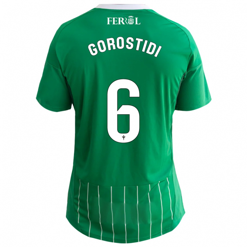 גברים Ander Gorostidi #6 ירוק לבן ג'רזי ביתית 2025/26 חולצה קצרה