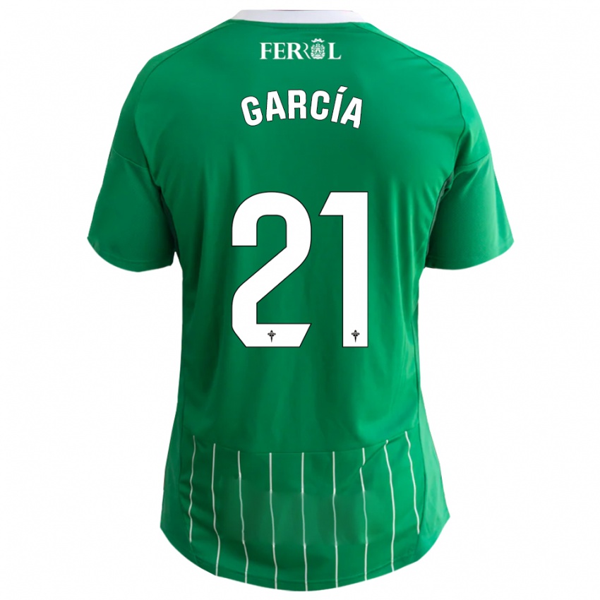 גברים עזאל גרסיה לופס #21 ירוק לבן ג'רזי ביתית 2025/26 חולצה קצרה
