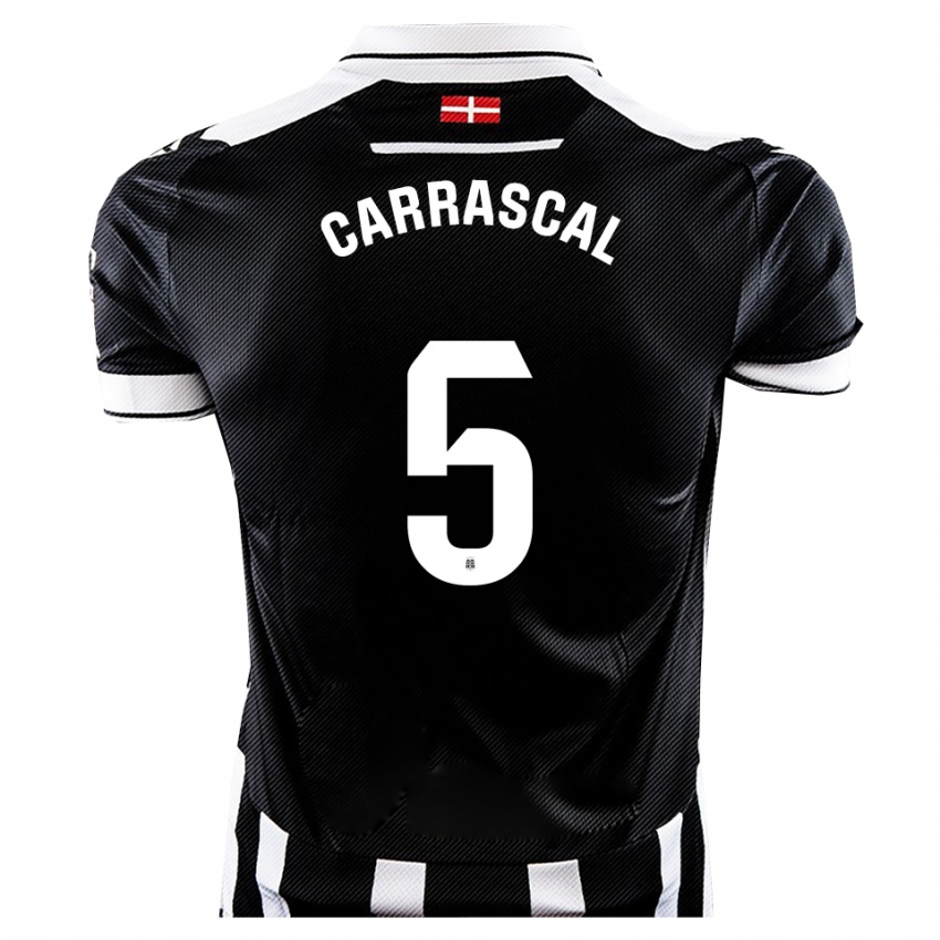 גברים מרקו קרסקל #5 שחור לבן ג'רזי ביתית 2025/26 חולצה קצרה