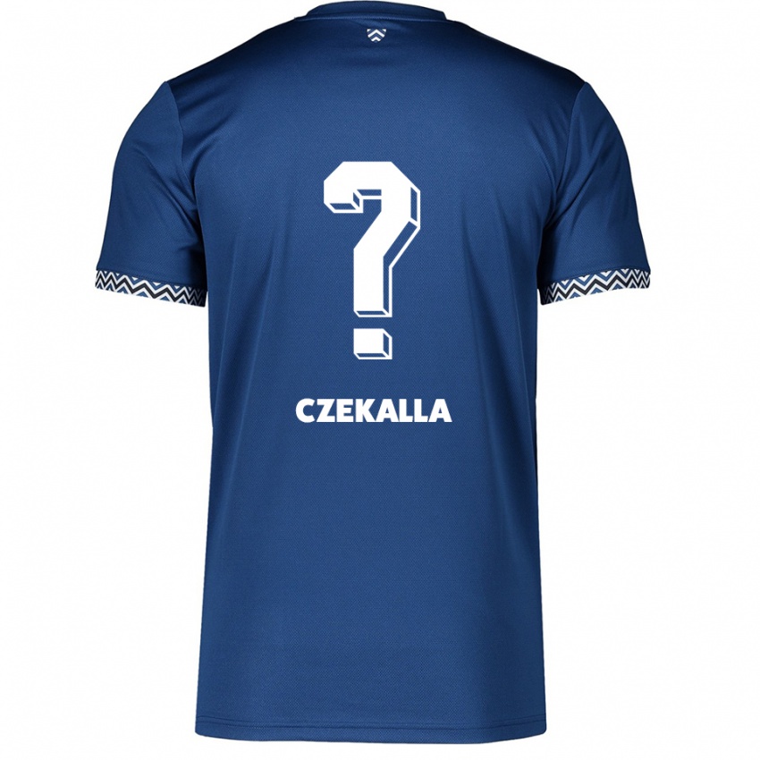 גברים Till-Simon Czekalla #0 כחול נייבי לבן ג'רזי ביתית 2025/26 חולצה קצרה