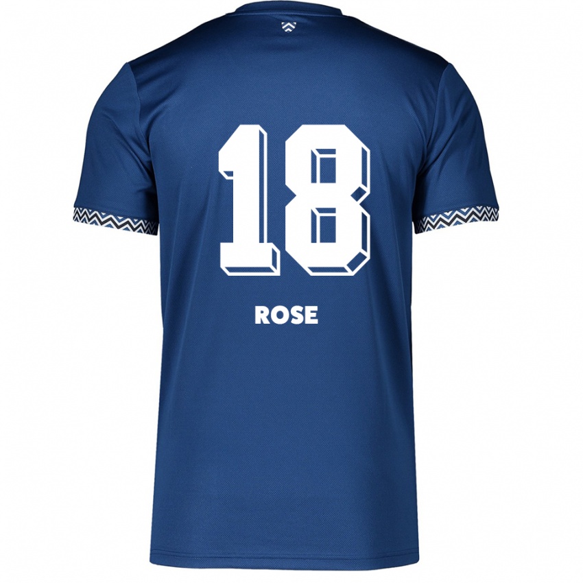 גברים Rafael Rose #18 כחול נייבי לבן ג'רזי ביתית 2025/26 חולצה קצרה