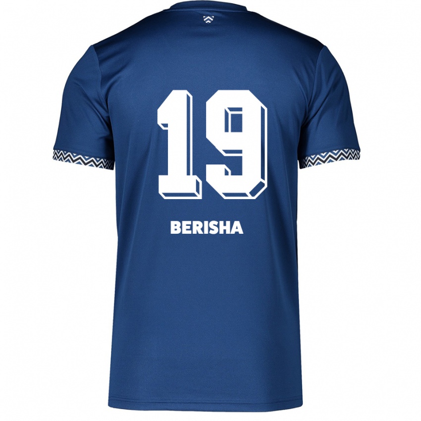 גברים Artijola Berisha #19 כחול נייבי לבן ג'רזי ביתית 2025/26 חולצה קצרה