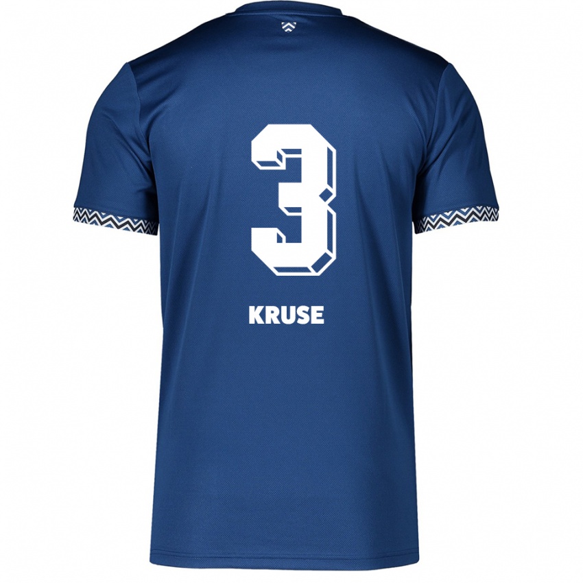 גברים Konrad Kruse #3 כחול נייבי לבן ג'רזי ביתית 2025/26 חולצה קצרה