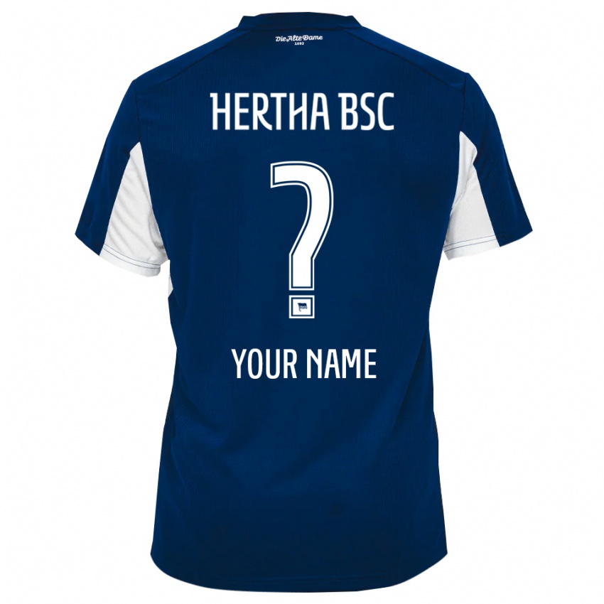 גברים השם שלך #0 לבן כחול ג'רזי ביתית 2025/26 חולצה קצרה