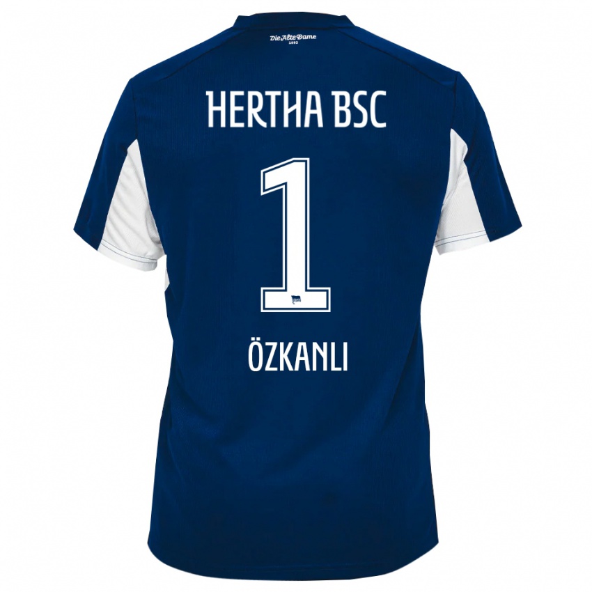 גברים Burak Özkanli #1 לבן כחול ג'רזי ביתית 2025/26 חולצה קצרה