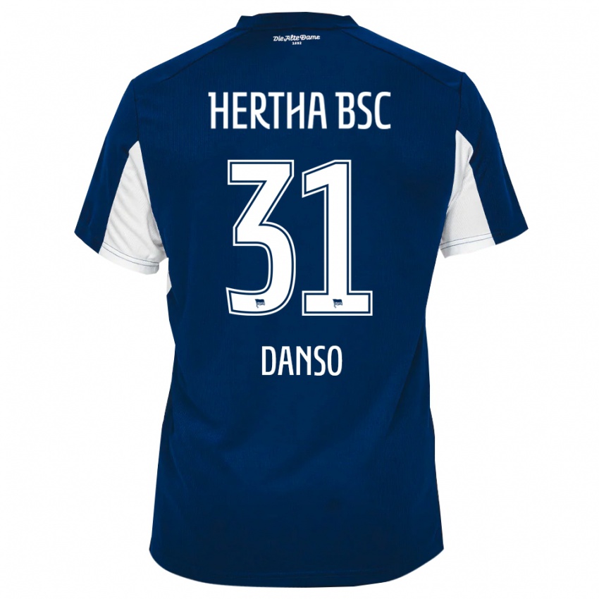 גברים Serwaah-Bonsu Danso #31 לבן כחול ג'רזי ביתית 2025/26 חולצה קצרה