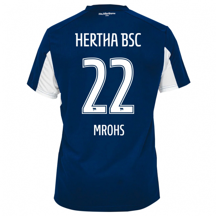 גברים דניאל מרוס #22 לבן כחול ג'רזי ביתית 2025/26 חולצה קצרה