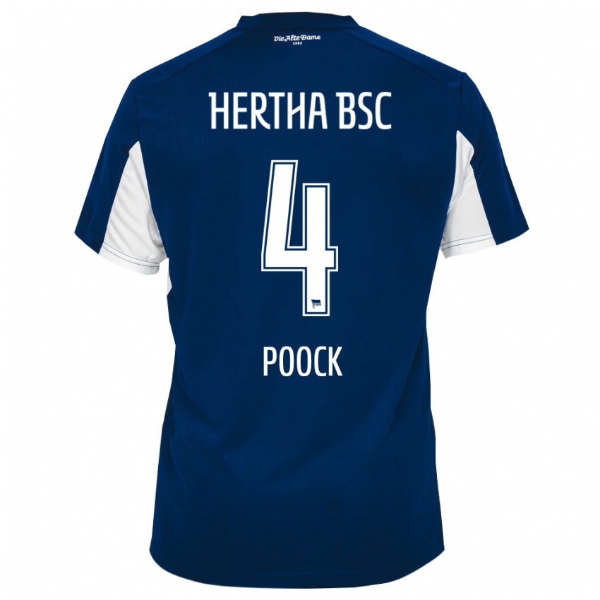 גברים סווניה פוק #4 לבן כחול ג'רזי ביתית 2025/26 חולצה קצרה