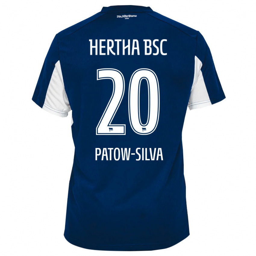 גברים Oscar Patow-Silva #20 לבן כחול ג'רזי ביתית 2025/26 חולצה קצרה