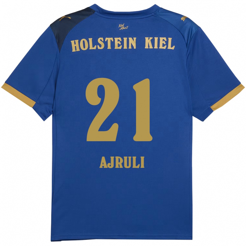 גברים מוחמד איירולי #21 כחול זהב ג'רזי ביתית 2025/26 חולצה קצרה