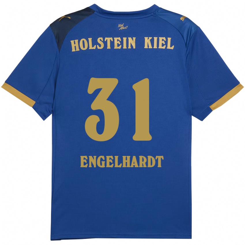 גברים מרסל אנגלהרדט #31 כחול זהב ג'רזי ביתית 2025/26 חולצה קצרה
