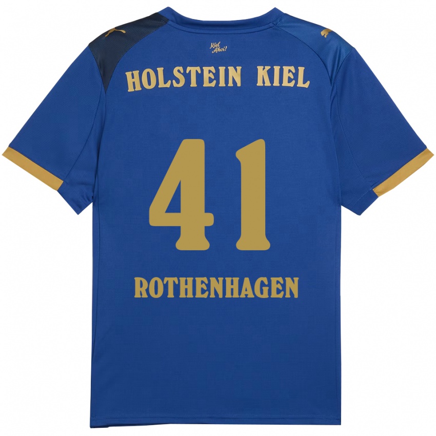 גברים Lio Rothenhagen #41 כחול זהב ג'רזי ביתית 2025/26 חולצה קצרה