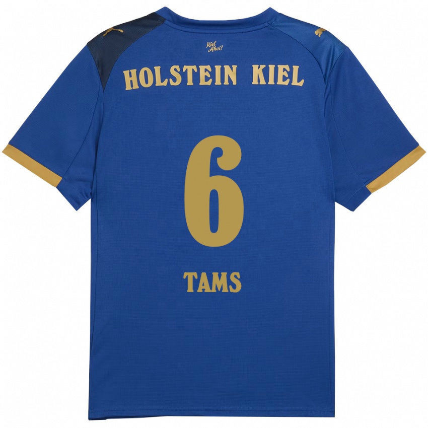 גברים Linus Tams #6 כחול זהב ג'רזי ביתית 2025/26 חולצה קצרה