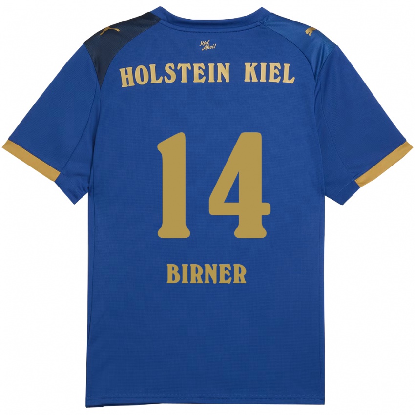 גברים בני אטוואלפה בירנר #14 כחול זהב ג'רזי ביתית 2025/26 חולצה קצרה