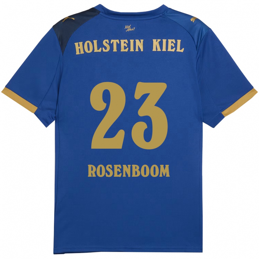 גברים לאסה רוזנבום #23 כחול זהב ג'רזי ביתית 2025/26 חולצה קצרה