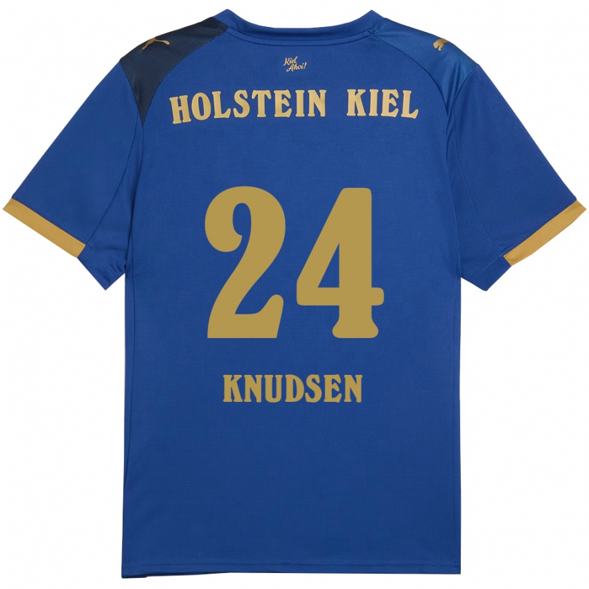 גברים מגנוס קנודסן #24 כחול זהב ג'רזי ביתית 2025/26 חולצה קצרה