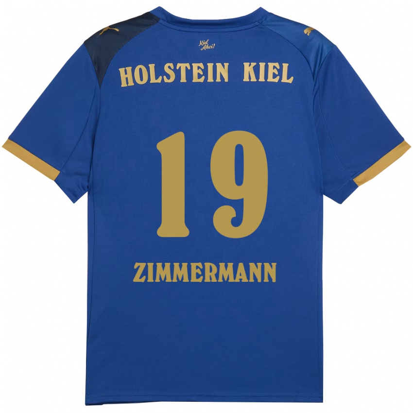 גברים Luiza Zimmermann #19 כחול זהב ג'רזי ביתית 2025/26 חולצה קצרה